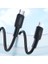 60W USB Type-C To Type-C Silikon Hızlı Şarj ve Data Kablosu Siyah 1 Metre 2