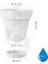 Fulya Saksı Drenajlı Dekoratif Mat Plastik Çiçek Saksısı (Beyaz Tabaklı, 50 Litre) 2