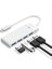 4 Portlu Type-C To USB 3.0 Yüksek Hızlı 5gbps Hub Çoklayıcı Beyaz 2