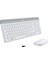 MK470 Slim Combo Kablosuz Klavye Mouse Seti, 12 Fn Kısayolu ile Kompakt Klavye, Sağ ve Sol Elle Kullanılabilir, 10 M Kullanım Mesafesi, Sessiz, Türkçe Q Klavye, Beyaz 1