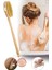 Ahşap Saplı Doğal At Kılı Selülit Fırçası Peeling Masaj Fırça Banyo Fırçası 1