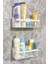 Yapışkanlı Banyo Rafı 2'li Banyo Düzenleyici Duş Rafı Kanca Askılı Organizer Şampuanlık Plastik 1