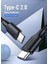 USB C To USB C 3A Hızlı Şarj ve Data Kablosu Beyaz 50 cm 2
