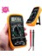 LCD Dijital Multimetre Voltmetre Ac Dc Voltage Otomatik Ranging Multi Metre Test Cihazı Circuit Checker Buzzer (Sarı) 3