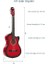 CG-395RD Kırmızı Renk Kesik Klasik Gitar 4/4 Yetişkin Boy Sap Ayarlı Full Set 4