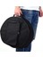 Trampet Sırt Çantası Kılıfı, Omuz Kayışı Naylon Kumaş ile 14 Inç Tambur Çantası, Drum Sticks Için Dış Cepler Müzik Kitabı Koruyucu Uygun Taşıma (Black) 2