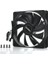 120MM 36 Cfm 1200 Rpm Siyah Kasa Fanı (DKCCF123R) 2