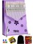 KLX-870 Mor Renk Yüksek Kaliteli Ahşap Kalimba 17 Tuşlu Full Set 1