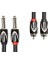 Black Serisi Çift Bağlantı Kablosu - 6,3 mm Jak, Rca Üzerinde, Uzunluk: 1,5 M – RCC-5-2R28 1
