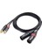 Matters Çift Rca - Xlr Dengesiz Ara Bağlantı Kablosu 6 Ft, 2 Rca - Xlr Erkek Kablo (Çift Xlr - Rca Kablosu) - 6 Ayak 3