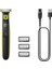Oneblade Yüz Için Hibrit Tıraş Makinesi, Sakal Şekillendirici, Islak/kuru Kullanım, 3 Kirli Sakal Tarağı, Çift Taraflı Bıçak, 45 Dakika Kablosuz Performans, QP2724/10 1