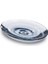 Droplet Akrilik Camdan Sabunluk, Banyo ve Mutfak Için Giderli Oval Sabunluk, Denim Mavisi, Normal 2