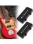 Easiyl 2 Adet 51,3 mm Pikap Kapakları Fender Jazzmaster Gitarlar ile Uyumlu, Siyah 3