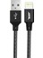 BL71 USB To Lightning 2.4A 1.2m Örgülü Data ve Şarj Kablosu (Siyah) 2