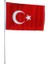 1 Adet 20 x 30 Raşel Sopalı Ayyıldız Bayrak - Türk Bayrağı 4