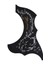Pickguard-Acoustic-Acoustic Guitar Pickguard, Kendinden Yapışkanlı, Siyah 1