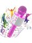 Çocuklar Için Karaoke Mikrofon Bluetoothlu Mikrofon Speaker Yetişkin Için Karaoke Aux USB Sd Kart Girişli Mic (Pembe) 1