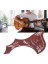 Yapışkanlı Kırmızı Çiçek Akustik Gitar Pickguard, Kazıma Plakası Pvc Halk Koruyucu, 40IN 41IN 42IN Gitar Pick Guard 5
