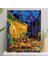 Hobi Sanat Sayılarla Boyama Tuval Seti Fırça Boya Dahil (Çıtalı) 40X50 cm - Cafe Terrace At Night 1