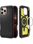 iPhone 16 Pro Max ile Uyumlu Ekstra Dayanıklı Magsafe Kılıf Tough Armor Ai Hava Kanalı Teknolojisi Askeri Sınıf Koruma Magfit Black Çift Katman Kapak - ACS08013 1