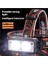 Lambası Feneri Sensörlü LED Far USB Şarj Edilebilir 18.650MAH Ultra Yüksek Batarya Ayarlanabilir Açı Su Geçirmez 6 Led+ 2 Cob Kafa Lambası Dağ Tırmanışı Gece Balıkçılık [enerji Sınıfı A+] 2