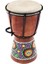 6in Afrika Djembe Davul El Oyması Katı-Ahşap -Cilt Geleneksel Afrika Enstrüman 5