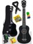 UKX-233BKT Siyah Concert Ukulele (Tuner Tel Askı Çanta Metod Pena) 1