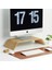 Wood Dayanıklı Ağaç Monitör Ayağı ve Yükseltici Bilgisayar Standı (Kayın) 1