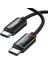 60W Type-C To Type-C Rgb Aydınlatmalı Örgülü Şarj ve Data Kablosu 1 Metre 1