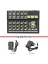 10-Kanal Karıştırma Konsolu Dijital Ses Mikseri Stereo Mic/line Mikser Reverb ve 48V Phantom Power ile Dj Ağı Canlı Yayın Karaoke Kaydı Için 5