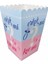 Kız Mı Erkek Mi Popcorn Kutusu, 8'li Set, Baby Shower ve Cinsiyet Partisi Için Mısır Kutuları, Mavi-Pembe 2