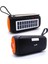 SP-430 El Fenerli Taşınabilir Solar Şarjlı Bluetooth Fm Radyo Hoparlör - Turuncu 3