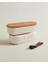 Coco Magou 2'li Ahşap Kapaklı Saklama Kabı, 500 Ml, Soft Ekru 2