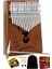 KLX-880 Hakiki Ağaç Kalimba Geyik Desenli Ahşap Full Set 17 Çelik Tuşlu 1