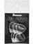 Grip Wizard Serisi Sand Grip Flat Pick - Beyaz 6 Adet (PPA16XSG-WH) 4