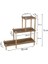 Katlı Ahşap Çiçeklik Rafı, Dekoratif Saksı Standı, Çiçeklik, Çiçek Sehpası, Çiçek Rafı, 79X72X29 Cm, Çok Amaçlı Bitki Organizatörü, Asude Home, No1 3