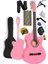 CG-395PK Pembe Renk Kesik Klasik Gitar 4/4 Yetişkin Boy Sap Ayarlı Full Set 1