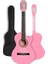 CG-395PK Pembe Renk Kesik Klasik Gitar 4/4 Yetişkin Boy Sap Ayarlı Full Set 2