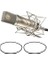 F Ltd 8x Elastik Lastik Bant Mikrofon Şok Dağı Sapanlar 330X3MM Neumann U87 Ai TLM49 TLM67 ile Uyumlu 2