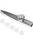 Joes STMK6H Metal Kazoo Hediyeli - Alüminyum Alaşım (5 Adet Yedek Kazoo Zarı Hediye) Aluminum Alloy Metal Diaphragm Instrument Durable - Silver 1
