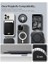 Magfit Dual Pop iPhone Için Manyetik Telefon Tutucu Magsafe Özellikli Ring Black OM105 - AMP08886 3