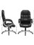 Yüksek Arkalıklı Ofis Koltuğu, Yönetici Koltuğu, Masa Koltuğu, Yükseklik Ayarı, Siyah, 67 x 66 x 114 cm OBG24B 3