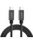 Solid 100W 5A Pd2.0 Type C To Type C Hızlı Şarj ve Data Kablosu 2 Metre Halat Örgülü Space Gray Lva-Tct 1