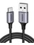 3.0 A Usb-A & Usb-C Örgülü Şarj ve Data Kablosu, 2 Metre, Siyah, 60128 1