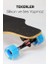 Kaykay Silikon Teker Sessiz Semi-Pro Skeleton Model Zımparalı Skateboard Longboard 80 cm 3116 4