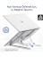 N29-3-GÜMÜŞ Katlanır Aluminyum Macbook Laptop Bilgisayar Standı 4