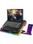 S49 Cyclone Laptop Notebook Soğutucu Stand Rgb Renkli Oyunculara Özel 2 USB Port 140MM Fan 14-19INÇ 3