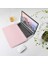 Skin Pro MacBook Air 13.6 M2 M3 M4 ve Pro 14.2 M1 M2 M3 M4 Uyumlu Deri Laptop Kılıf Ultra Ince Zarf Tipi Pembe 4