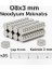 Buğz 50 Adet 8X3MM Yuvarlak Neodyum Mıknatıs Güçlü Nikel Kaplamalı Kaliteli Dayanıklı Magnet 2