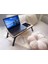 Foldaway Telefon ve Tablet Bölmeli Katlanır Ayaklı Laptop Sehpası Notebook Bilgisayar Çalışma Masası 5